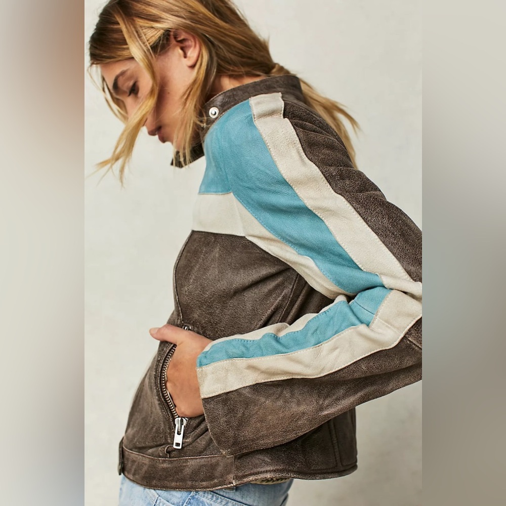 Free People We The Free Fast Lane Moto Jacket - Picture 6 of 16